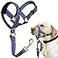 BARKLESS Muzzle Leash for Heavy Pullers No Pull Stylish Head Halter for Large Aggressive Dogs Gentle Dog Face Harness Stops Pet Pulling and Choking on Walks Adjustable Head Collar