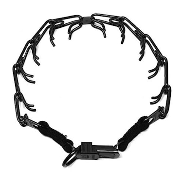 Herm Sprenger Black Stainless Steel Dog Training Collar with Quick Release Buckle UltraPlus Pet Collar NoPull Collar for Dogs Made in Germany 32mm x 20in Medium