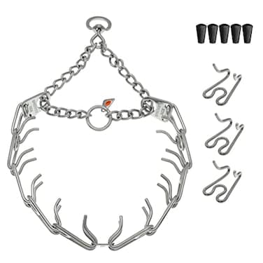 Herm Sprenger Dog Training Prong Collar with Swivel DRing 3 Extra Links 30 Comfort Tips for Small Medium Large Dogs Stainless Steel NoPull Collar Made in Germany MediumLarge