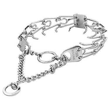 Herm Sprenger 225 Chrome Pinch Spike Prong Collar Small
