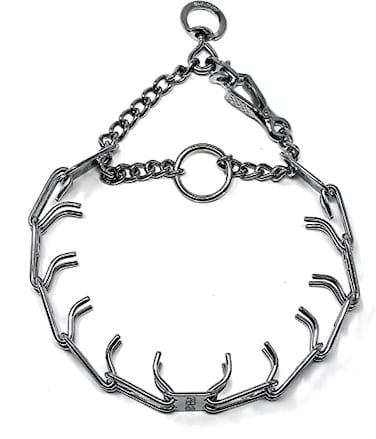 Herm Sprenger Dog Training Collar with Quick Release Buckle UltraPlus Chrome Plated Steel Training Collar Made in Germany 225mm x 16in Small