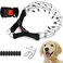 Supet Dog Prong Collar Adjustable Dog Pinch Training Pinch Collar with Quick Release Buckle for Small Medium Large DogsPacked with One Extra Links