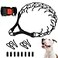 Supet Dog Prong Collar Adjustable Pinch Training Collar with Quick Release Buckle for Small Medium Large DogsPacked with One Extra Links