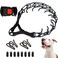 Supet Dog Prong Collar Adjustable Pinch Training Collar with Quick Release Buckle for Small Medium Large DogsPacked with One Extra Links