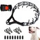 Supet Dog Prong Collar Adjustable Pinch Training Collar with Quick Release Buckle for Small Medium Large DogsPacked with One Extra Links
