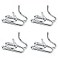 JIPIMON Dog Collar Extra Links Designed for Training Collars 4 Pack Steel Chrome Plated Dog Training Collar Links 320mm Silver