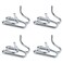 JIPIMON Dog Collar Extra Links Designed for Training Collars 4 Pack Steel Chrome Plated Dog Training Collar Links 320mm Silver