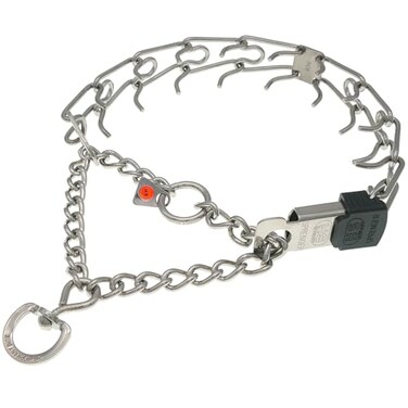 Herm Sprenger Prong Dog Collar with Quick Release ClicLock Buckle for Small Medium Large Dogs Stainless Steel Training NoPull Collar for Dogs Made in Germany 23in x 32mm