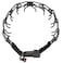 Herm Sprenger Black Stainless Steel Prong Collar with Buckle for Dogs 32mm Large