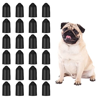 Weewooday 24 Pieces Shock Collar Dog Rubber Tips Training Collar Replacement Parts Silicone Covers for Training Rubber Dog Shock Prongs or Anti Bark Collars Tool13 mm