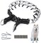 JIPIMON Prong Collar for Dogs Adjustable No Pull Dog Choke Pinch Training Collar with Comfortable Rubber Tip for Small Medium Large Dogs Small Black