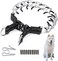 JIPIMON Prong Collar for Dogs Adjustable No Pull Dog Choke Pinch Training Collar with Comfortable Rubber Tip for Small Medium Large Dogs Small Black