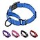 LUCKYDC Martingale Collar for Training Dogs Adjustable Reflective Collars with BuckleUSA Flag NO PullPrevents Slipping Out for Medium Large XL Dogs Helps with Strong pullersL Blue