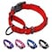 LUCKYDC Martingale Collar for Training Dogs Adjustable Reflective Collars with BuckleUSA Flag NO PullPrevents Slipping Out for Medium Large XL Dogs Helps with Strong pullers L red