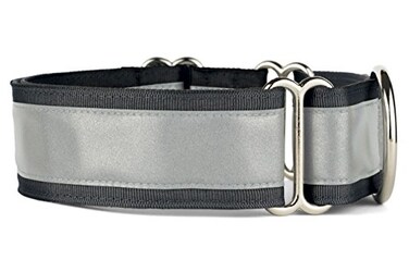 If It Barks 15 Reflective Martingale Collar for Dogs Adjustable Made in USA Strong Durable and Comfy Ideal for Training Suitable for Most Breeds Medium Black