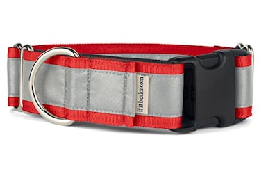 If It Barks 15 Reflective Martingale Collar with Quick Snap Buckle for Dogs Adjustable Made in USA Strong Durable and Comfy Ideal for Training Fits Most Breeds Large Red