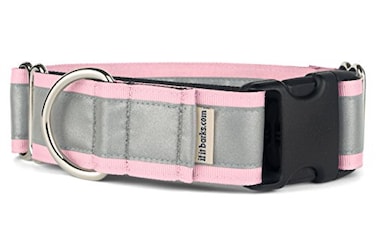 If It Barks 15 Reflective Martingale Collar with Quick Snap Buckle for Dogs Adjustable Made in USA Strong Durable and Comfy Ideal for Training Fits Most Breeds Medium Pink