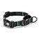 Wolfgang ManBeast Wolfgang Heavy Duty Martingale Dog Collar with Quick Release Nylon Buckle for Walking Training NightOwl Print Extra Large
