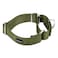 Mikivery Martingale Dog Collar Nylon Adjustable and Safety Training Colourful Comfortable Metal Buckle Pet Collars for Small Medium and Large DogsMilitary GreenM