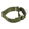 Mikivery Martingale Dog Collar Nylon Adjustable and Safety Training Colourful Comfortable Metal Buckle Pet Collars for Small Medium and Large DogsMilitary GreenM