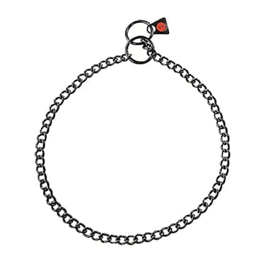 Herm Sprenger Black Stainless Steel Choke Dog Training Collar NoPull Slip Chain for Small Medium Large Dogs for Easy Control Show Chain Collar Made in Germany 2mm 26in 65cm