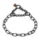 Herm Sprenger Black Stainless Steel Fur Saver Dog Collar Medium Link Professional Training Collar Assembly Chain Correction Slip Chain Made in Germany 18 inches 45 cm