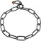 Herm Sprenger Black Stainless Steel Long Link Fur Saver Chain Collar 22 Overall Length 4 mm Wire Gauge