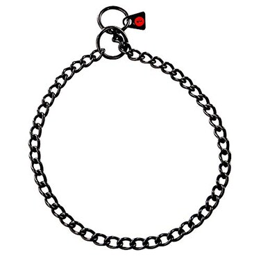 Herm Sprenger Black Stainless Choke Chain 25mm x 20 inches