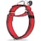Dazzber Martingale Collar 15 Inch Wide 1200D Extra Strong Nylon Dog Collar No Pull Heavy Duty Dog Collar with 2Color Stripe for Medium to XLarge Dogs Medium 1 12 Inch Wide Red Grey