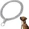 JIPIMON Chain Dog Collar Adjustable Training Collar for Small Medium Large Dogs Large