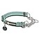 Ruffwear Chain Reaction Dog Collar Adjustable Reflective Martingale EscapeProof Collar with Stainless Steel Chain Professional Training Control River Rock Green 1420