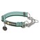 Ruffwear Chain Reaction Dog Collar Adjustable Reflective Martingale EscapeProof Collar with Stainless Steel Chain Professional Training Control River Rock Green 1420