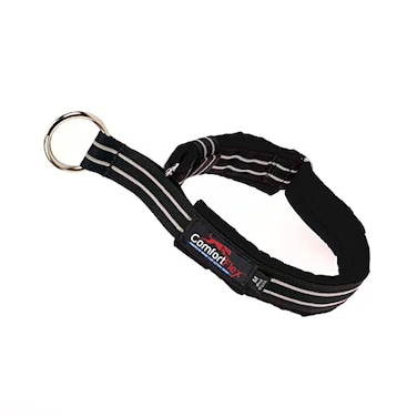 ComfortFlex Premium Padded Martingale Dog Collar Reflective Waterproof SlipOn Limited Slip Collar for Gentle Control Escape Prevention Large Raven Black