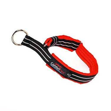 ComfortFlex Premium Padded Martingale Dog Collar Reflective Waterproof SlipOn Limited Slip Collar for Gentle Control Escape Prevention Large Red