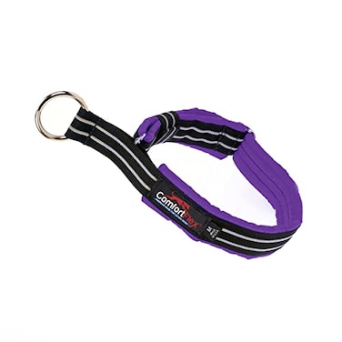 ComfortFlex Premium Padded Martingale Dog Collar Reflective Waterproof SlipOn Limited Slip Collar for Gentle Control Escape Prevention Medium Purple
