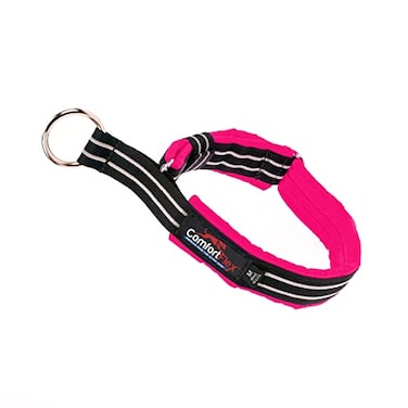 ComfortFlex Premium Padded Martingale Dog Collar Reflective Waterproof SlipOn Limited Slip Collar for Gentle Control Escape Prevention Medium Hot Pink