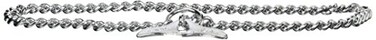 Herm Sprenger Chrome Plated 24 Inches by 25mm Choke Chain Training Collar with Toggle Closure