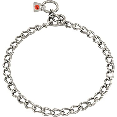 Herm Sprenger Matt Stainless Steel Scratch Resistant Dog Training Collar Round Links Slip Chain Small Medium Large Dogs Professional Training Collar Made in Germany 20 inches 50 cm