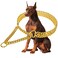 KINGOLDOGS Gold 18K Gold Dog Chain Collar Stainless Steel Adjustable Chew Proof Cuban Link Double Row Walking Collar for Large Small Medium Dogs