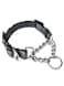 Mighty Paw Martingale Dog Collar 20 Trainer Approved Limited Slip Collar with Stainless Steel Chain Heavy Duty Buckle Modified Cinch Collar for Gentle Effective Pet Training Medium Grey