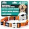 JAX PLANET Orange Martingale Collar for Dogs Heavy Duty Nylon Pet Collars for EscapeFree No Pull Training Walking with Alloy Metal Release Buckle Reflective D Ring One Time Adjustment Safe Secure S