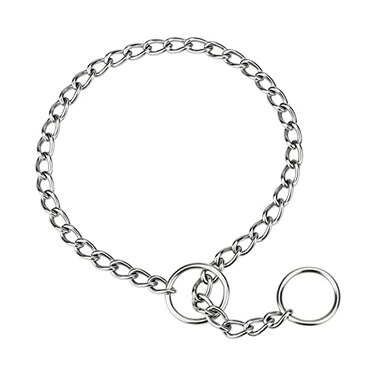 TagME Chain Choke Collar for Dogs Adjustable Weather Proof Necklace for Small and Puppy Dogs Alloy Steel Pet Training Collar