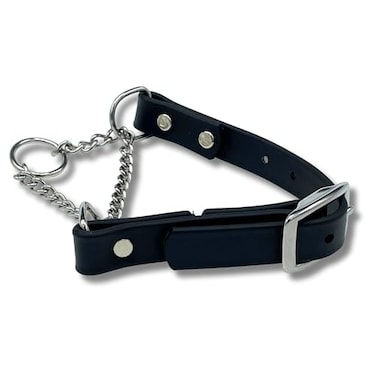 JIM HODGES DOG TRAINING Martingale Collar for Dogs Biothane Stainless Steel Hardware No Pull Made in The USA Professional Grade Large Black