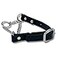 JIM HODGES DOG TRAINING Martingale Collar for Dogs Biothane Stainless Steel Hardware No Pull Made in The USA Professional Grade Medium Black