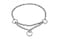 Alvalley Martingale Collar for Dogs Show Chain Dog Collar Made of Brass Safe Easy to Handle Suitable for Showing Training and Walking Perfect for Small Medium and Large Pets