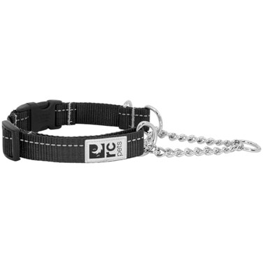 RC Pet Products 34 Primary Collection Martingale Dog Training Clip Collar Small Black
