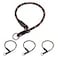 BronzeDog Rope Pro Training Dog Collar Braided No Pull Quick Release Round Lead Collars for Dogs Small Medium Large Puppy M 197 Long Orange