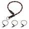 BronzeDog Rope Pro Training Dog Collar Braided No Pull Quick Release Round Lead Collars for Dogs Small Medium Large Puppy M 197 Long Orange