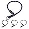 BronzeDog Rope Pro Training Dog Collar Braided No Pull Quick Release Round Lead Collars for Dogs Small Medium Large Puppy M 197 Long Purple