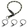 BronzeDog Rope Pro Training Dog Collar Braided No Pull Quick Release Round Lead Collars for Dogs Small Medium Large Puppy M 197 Long Green